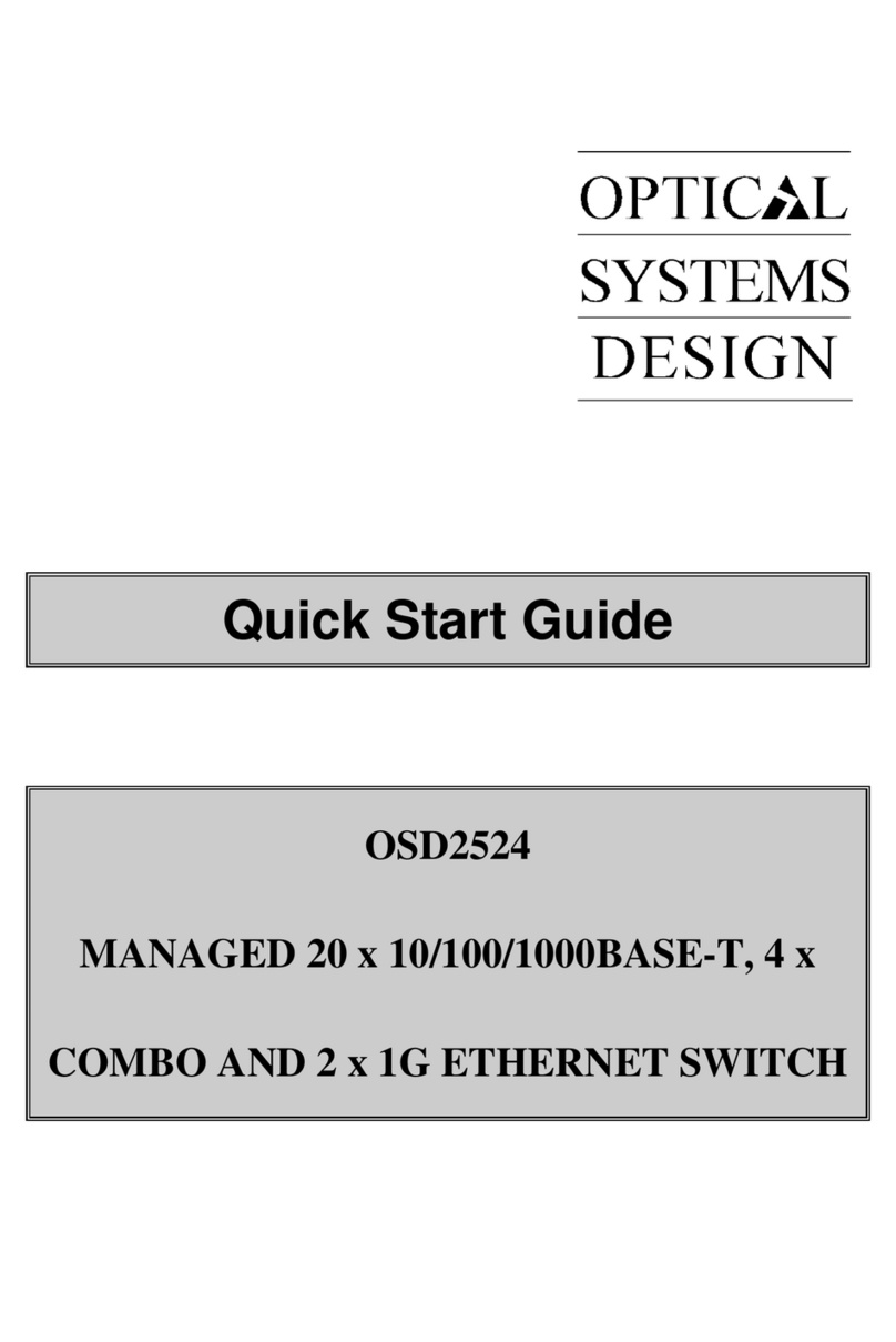 Optical Systems Design OSD2524 quick start guide Optical Systems Design OSD2524 quick start guide