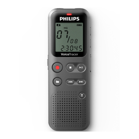 Philips VoiceTracer DVT1120 User manual
