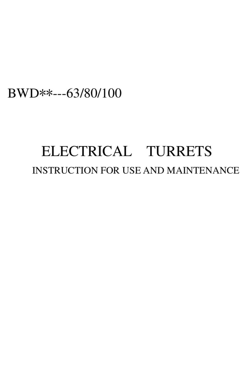 Toolots BWD 63 Series Instructions for use and maintenance