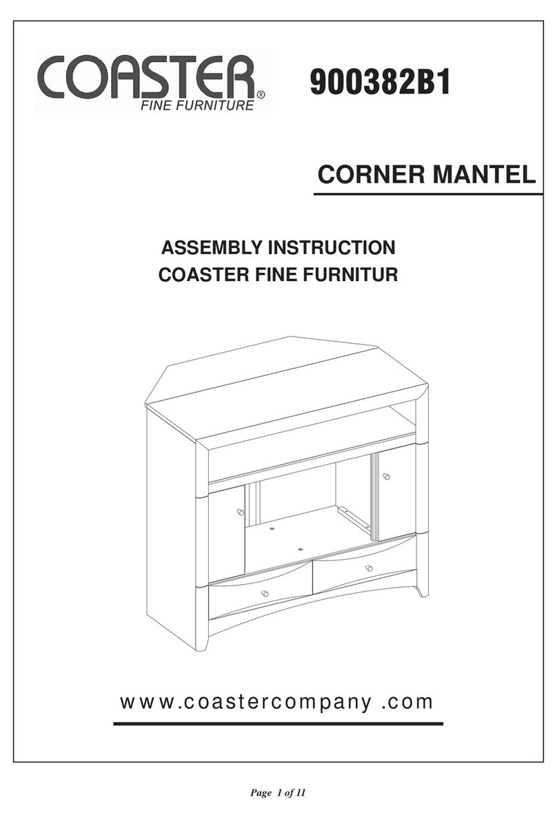 Coaster 0101381 Assembly instruction