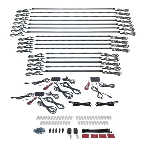 LedGlow Million Color SMD LED Slimline RV User manual
