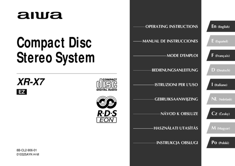 Aiwa XR-X7 User manual