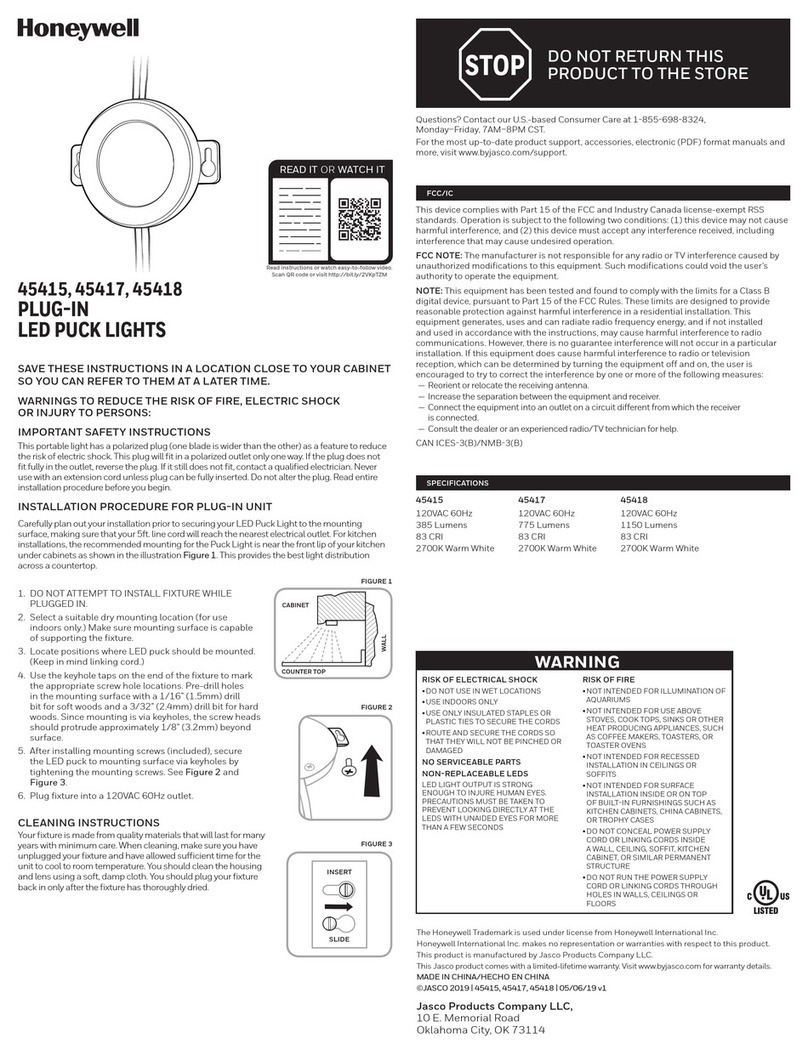 Honeywell 45415 Operating and maintenance manual