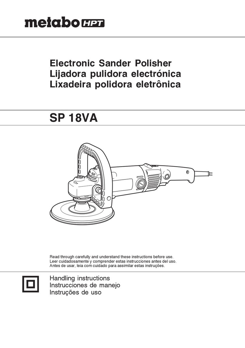 Metabo HPT SP 18VA Handling instructions