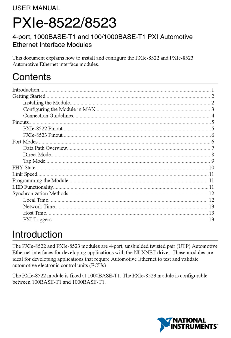 National Instruments PXIe-8522 User manual