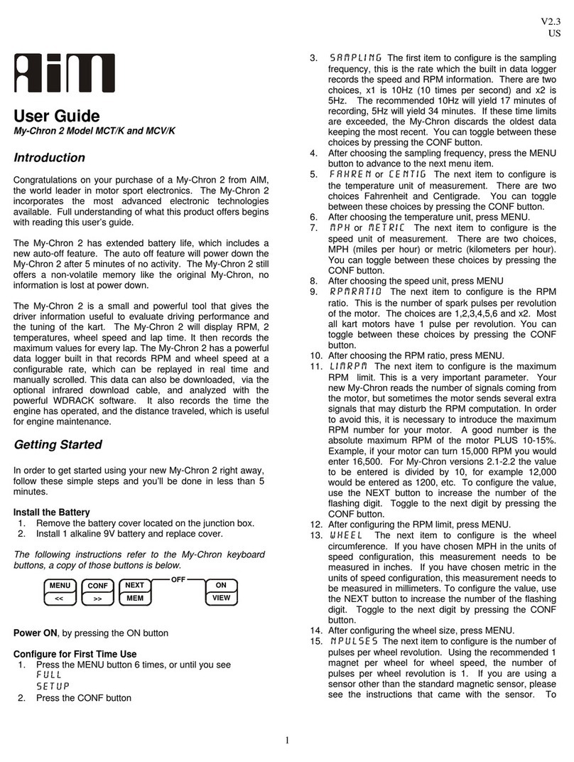 Aim My-Chron 2 user guide