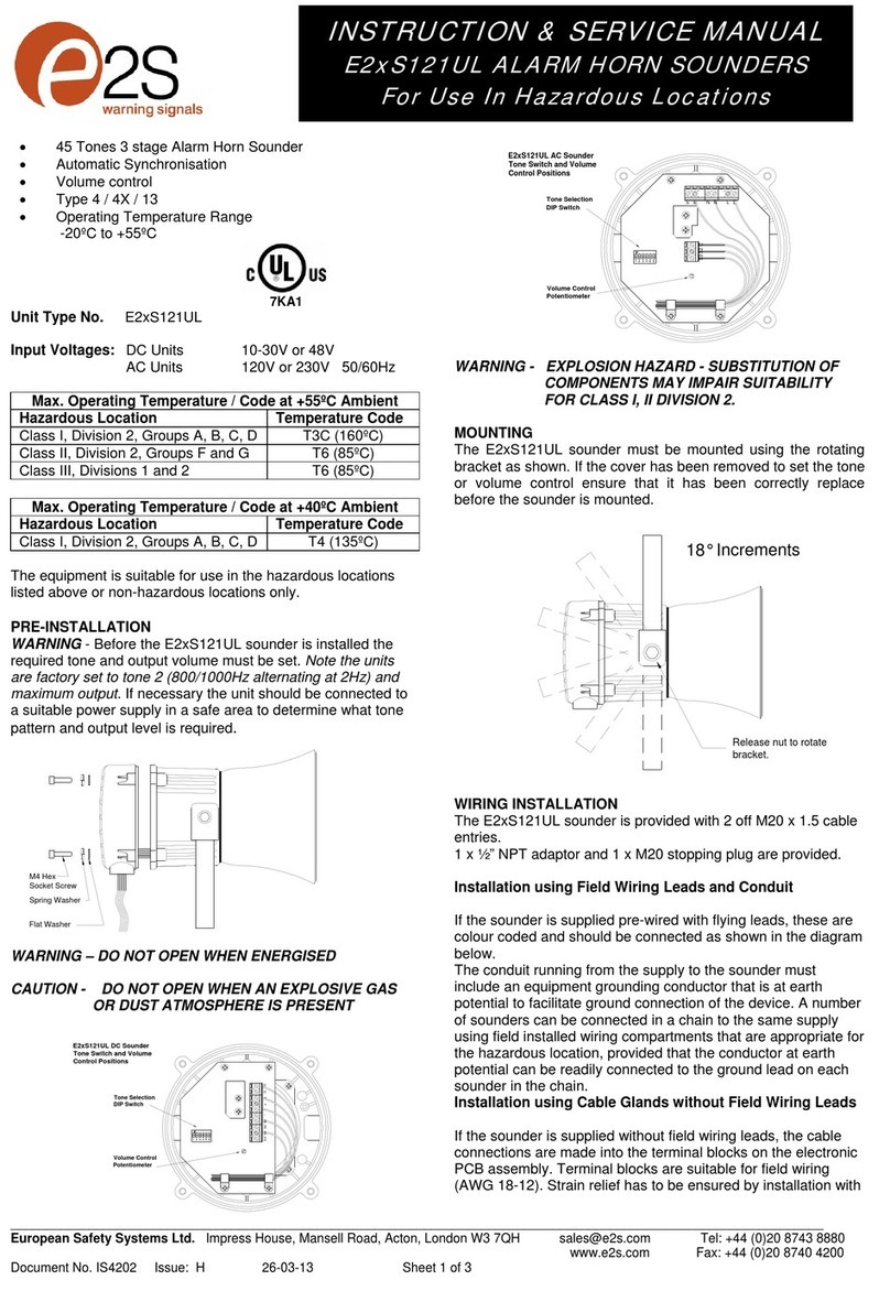 E2S E2 S121UL Series User manual E2S E2 S121UL Series User manual