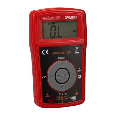 Velleman DVM854 User manual