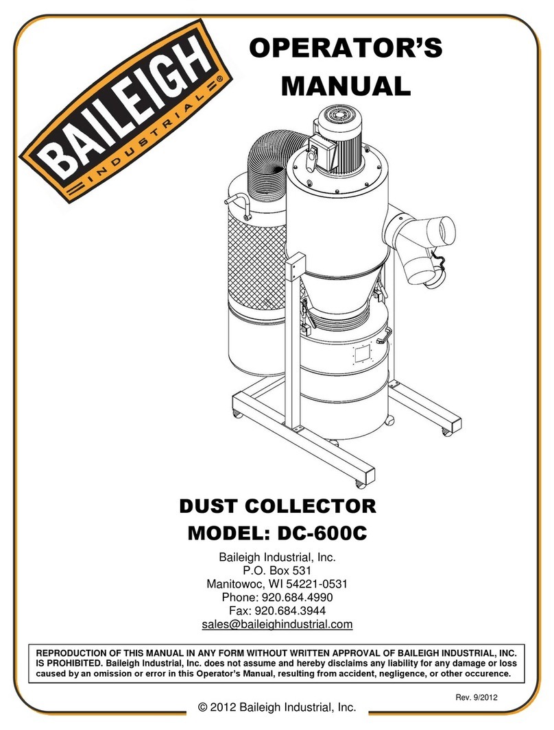 Baileigh DC-600C Operator's manual Baileigh DC-600C Operator's manual