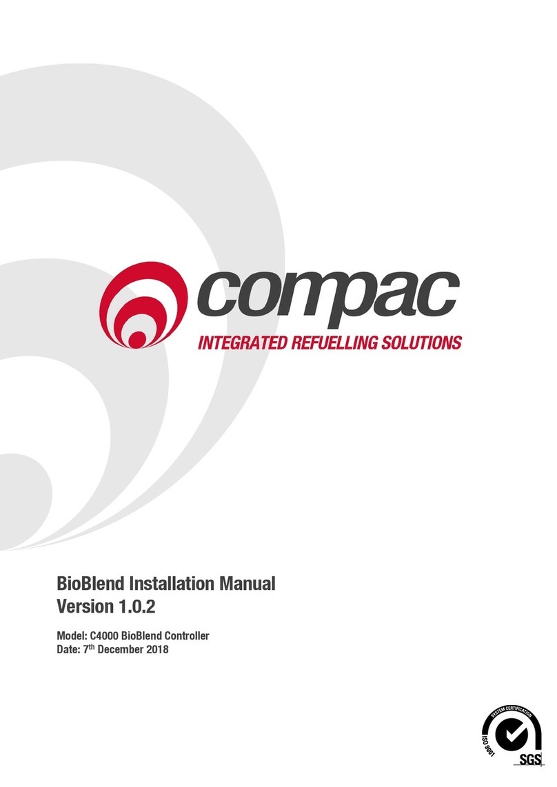 Compac C4000 BioBlend installation manual Compac C4000 BioBlend installation manual