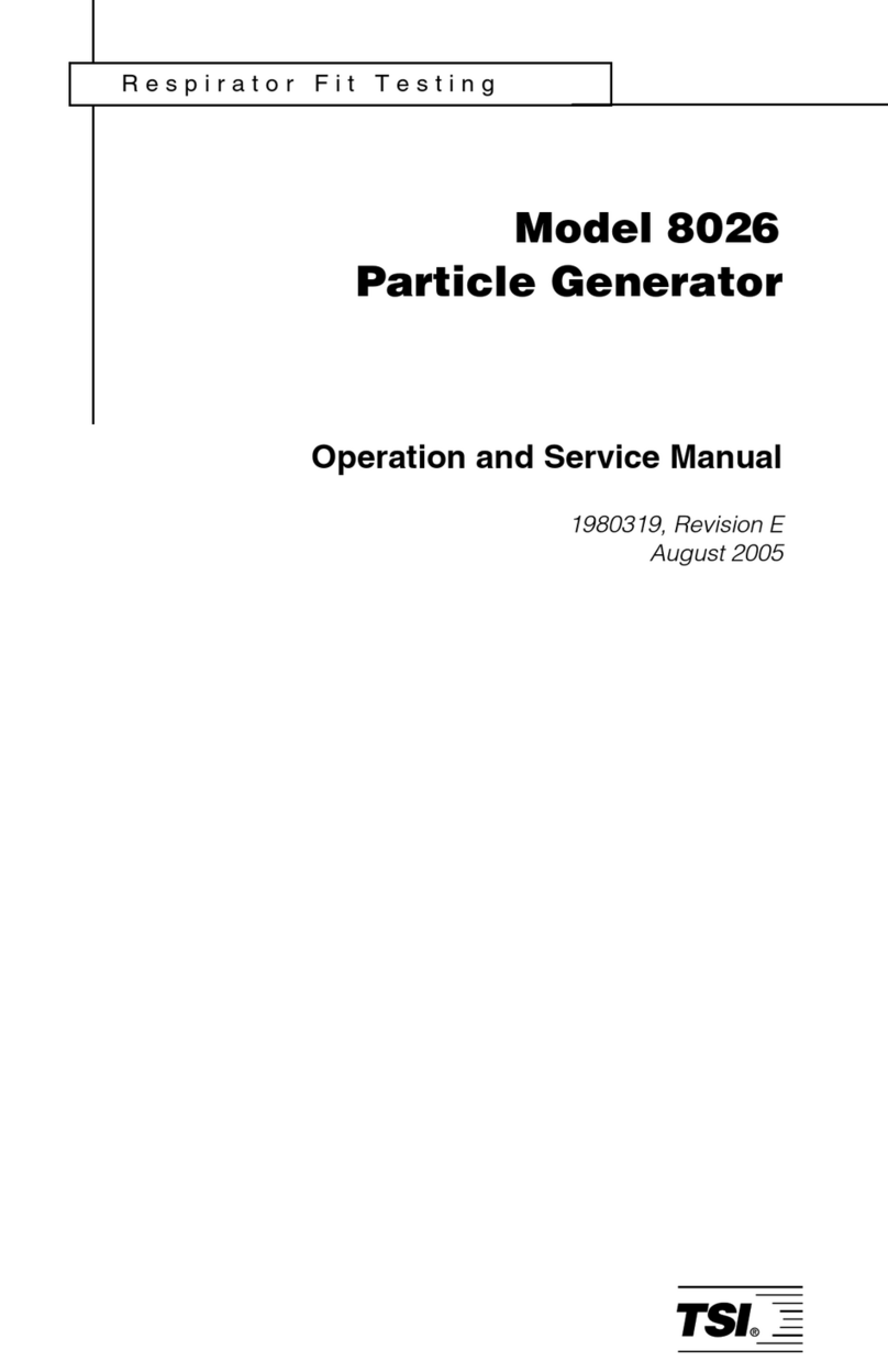 TSI Instruments 8026 Operation and service manual