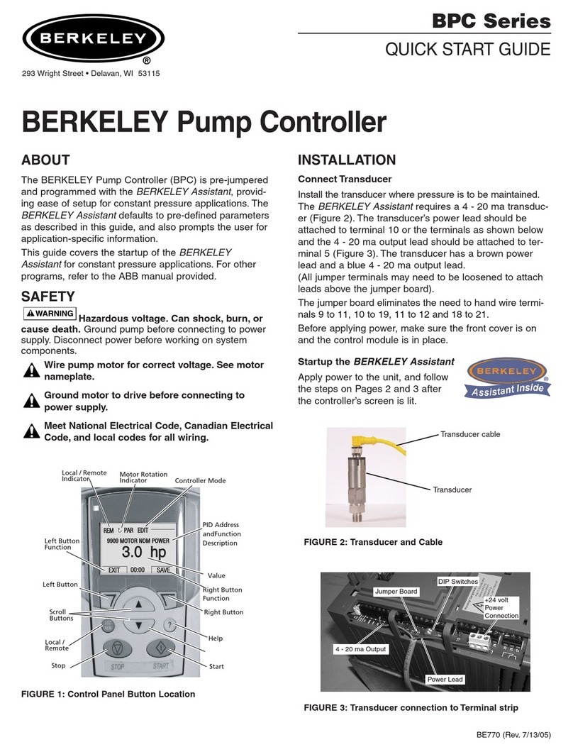 Berkeley BPC Series quick start guide