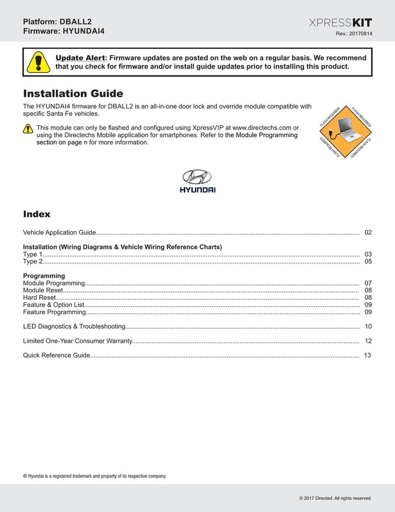 Xpresskit DBALL2-HYUNDAI4 User manual