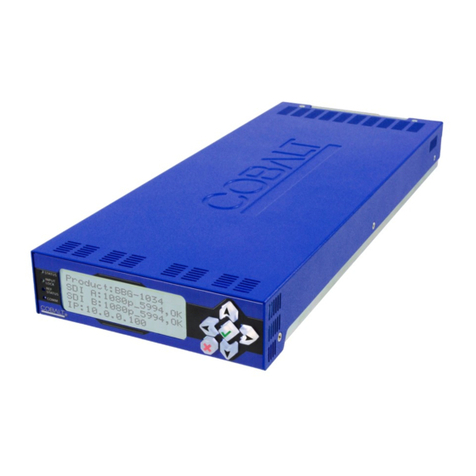 Cobalt Digital Inc BBG-1034-AUD-PRO-DSP product manual