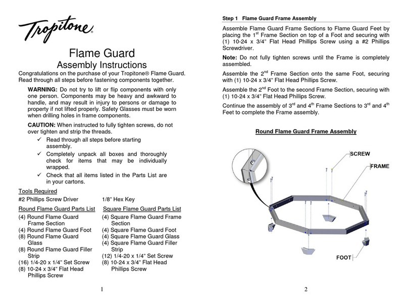tropitone R9T00022 User manual
