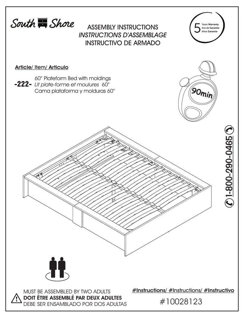 SouthShore 222 Assembly instructions
