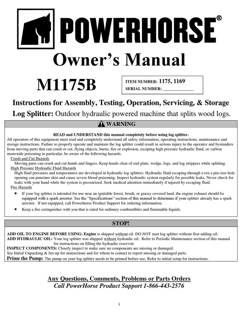 Powerhorse M1175B owner's manual
