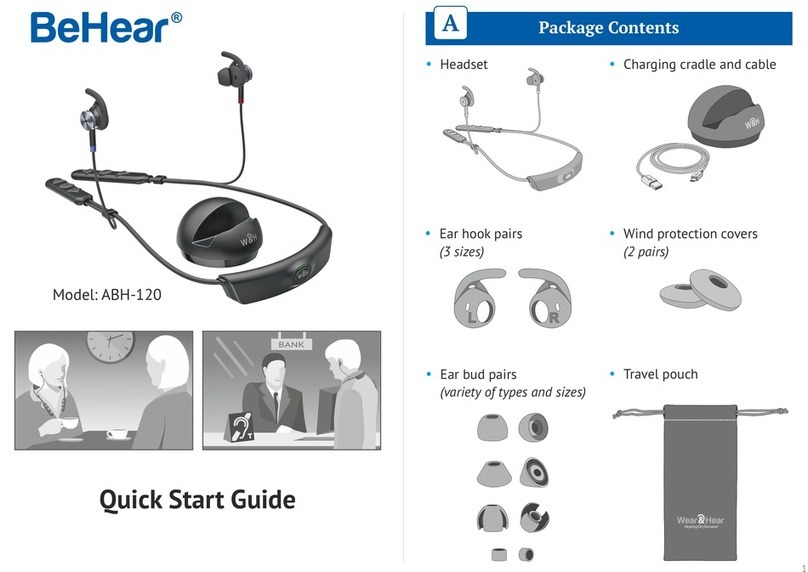 Wear & Hear BeHear Access ABH-120 quick start guide