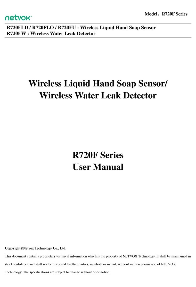 netvox R720FLD User manual