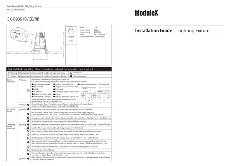 Modulex SX-B9351D User manual