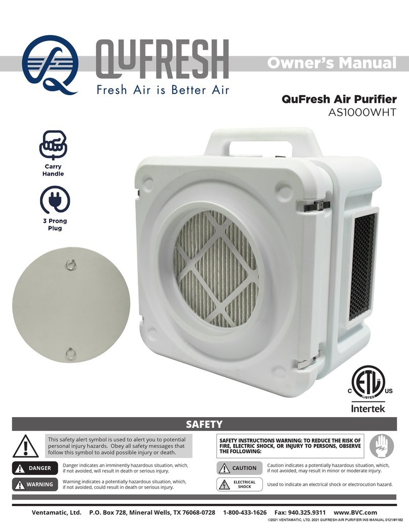 Ventamatic QuFRESH AS1000WHT owner's manual