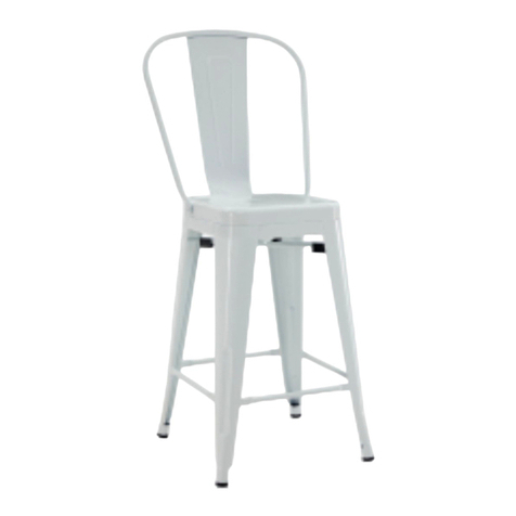 Belleze 24” Aiden Industrial Metal Counter Bar Stool... User manual Belleze 24” Aiden Industrial Metal Counter Bar Stool... User manual