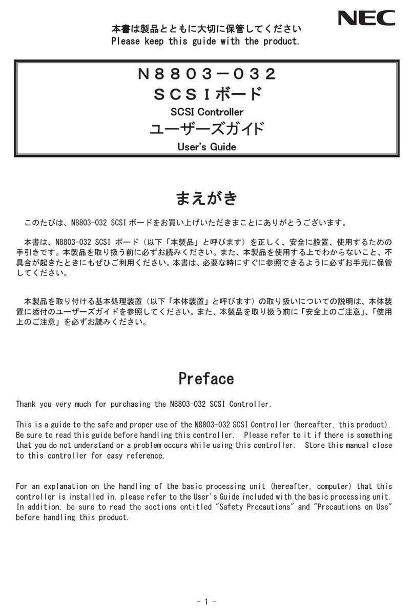 NEC N8803-032 User manual