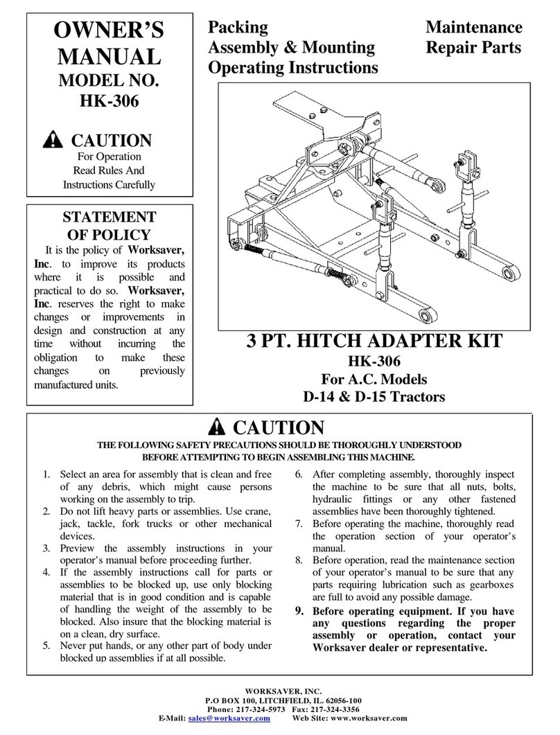 Worksaver HK-306 owner's manual