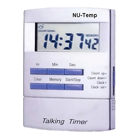 NU Temp NU-850 quick start guide