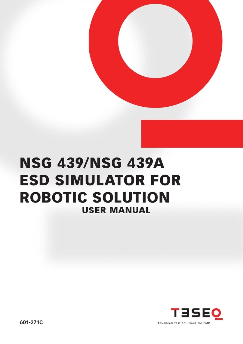 Teseq NSG 439 user manual