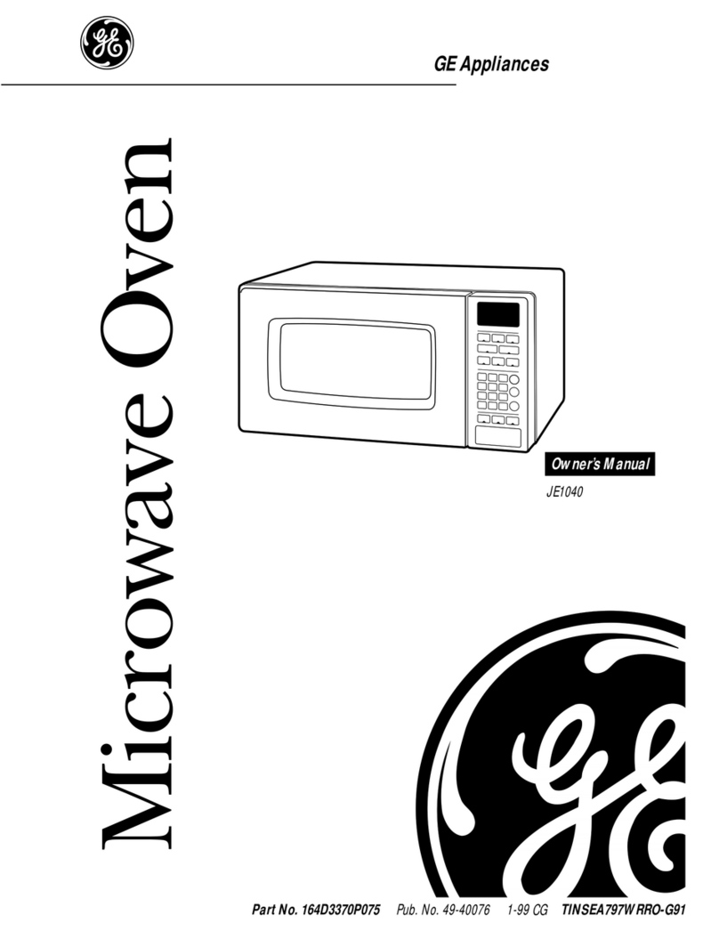 GE JE1040 User manual