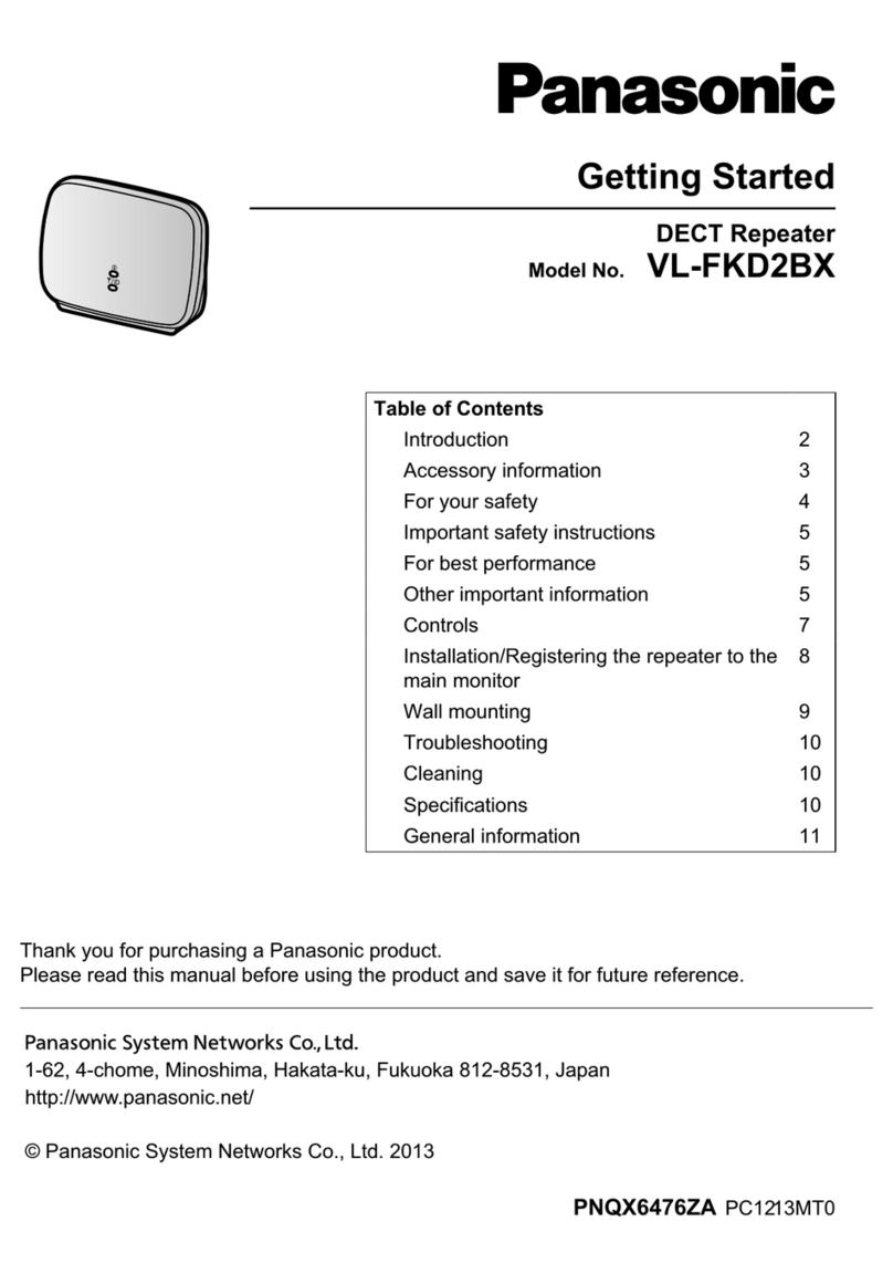 Panasonic VL-FKD2BX User manual