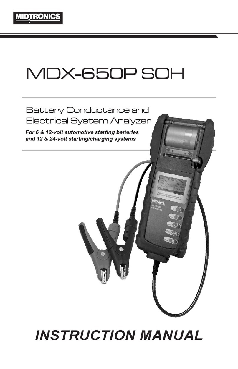 Midtronics MDX-650P SOH User manual Midtronics MDX-650P SOH User manual