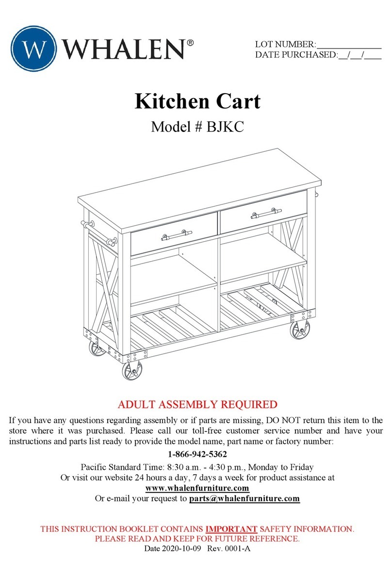 Whalen BJKC User manual Whalen BJKC User manual
