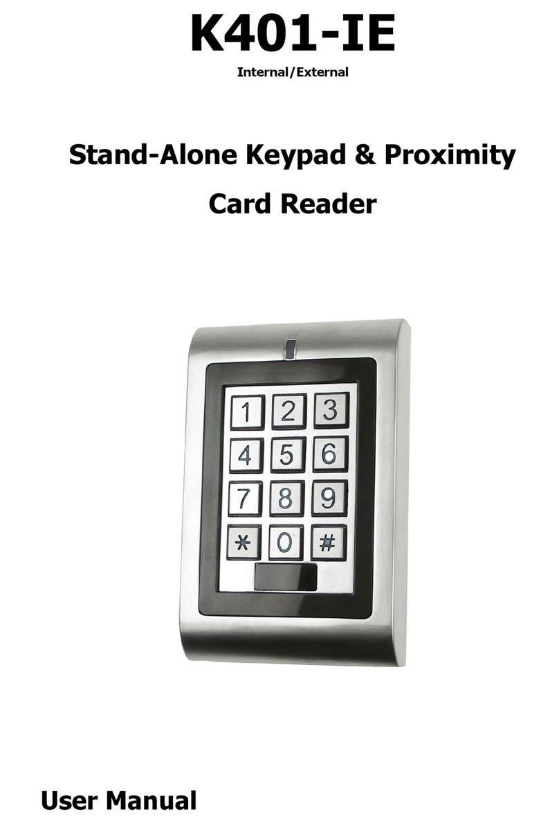 Access security product K401-IE manual