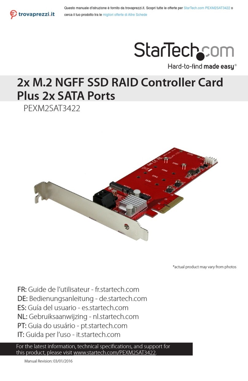 StarTech.com PEXM2SAT3422 instruction manual