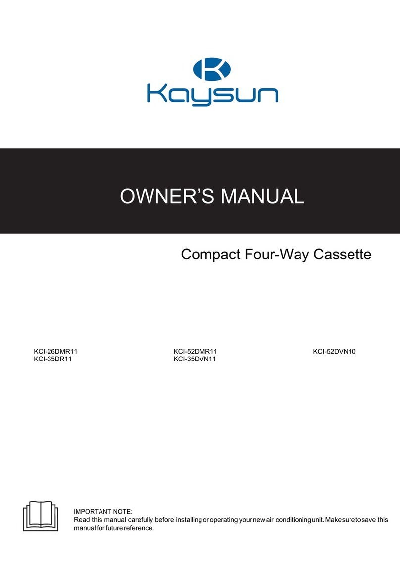 Kaysun KCI-26DMR11 owner's manual