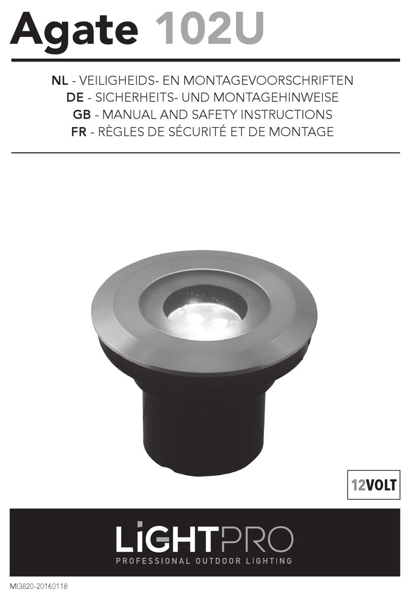 LightPro Agate 102U Operator's manual LightPro Agate 102U Operator's manual