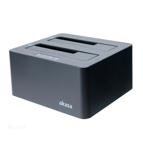 Akasa DuoDockX3 AK-DK08U3-BK User manual