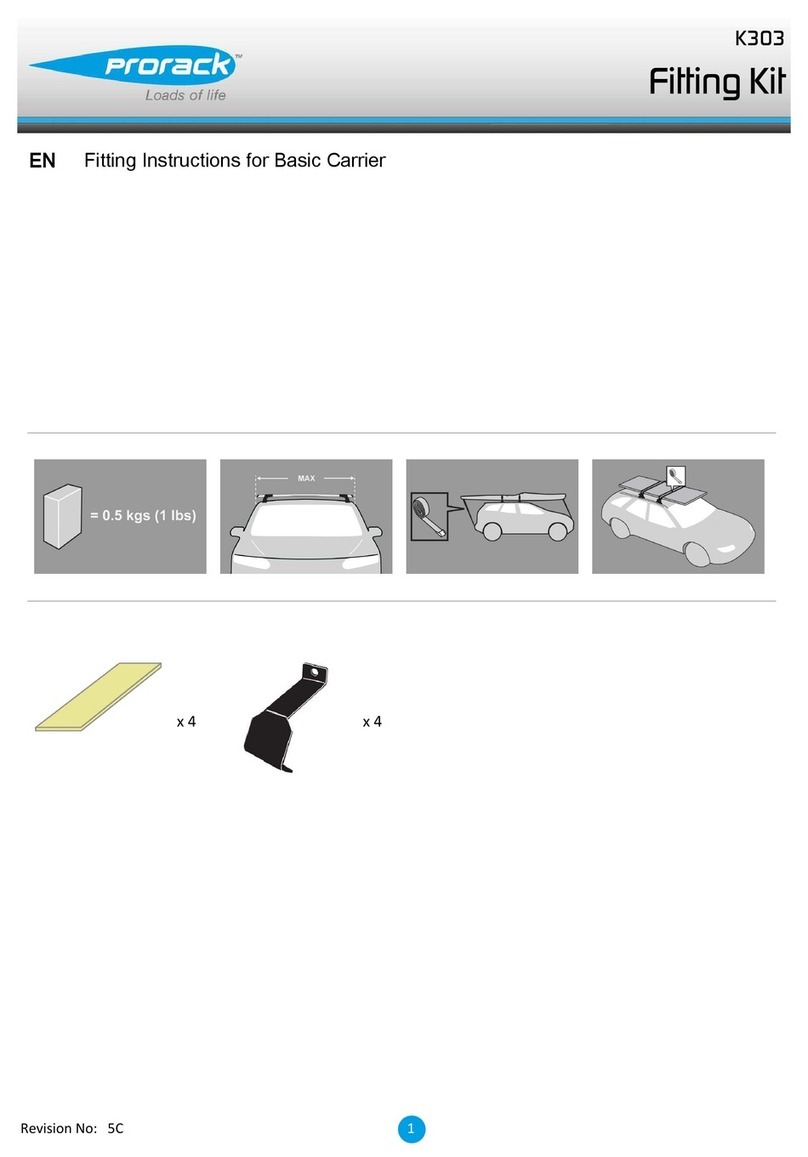 Prorack K303 Fitting instructions