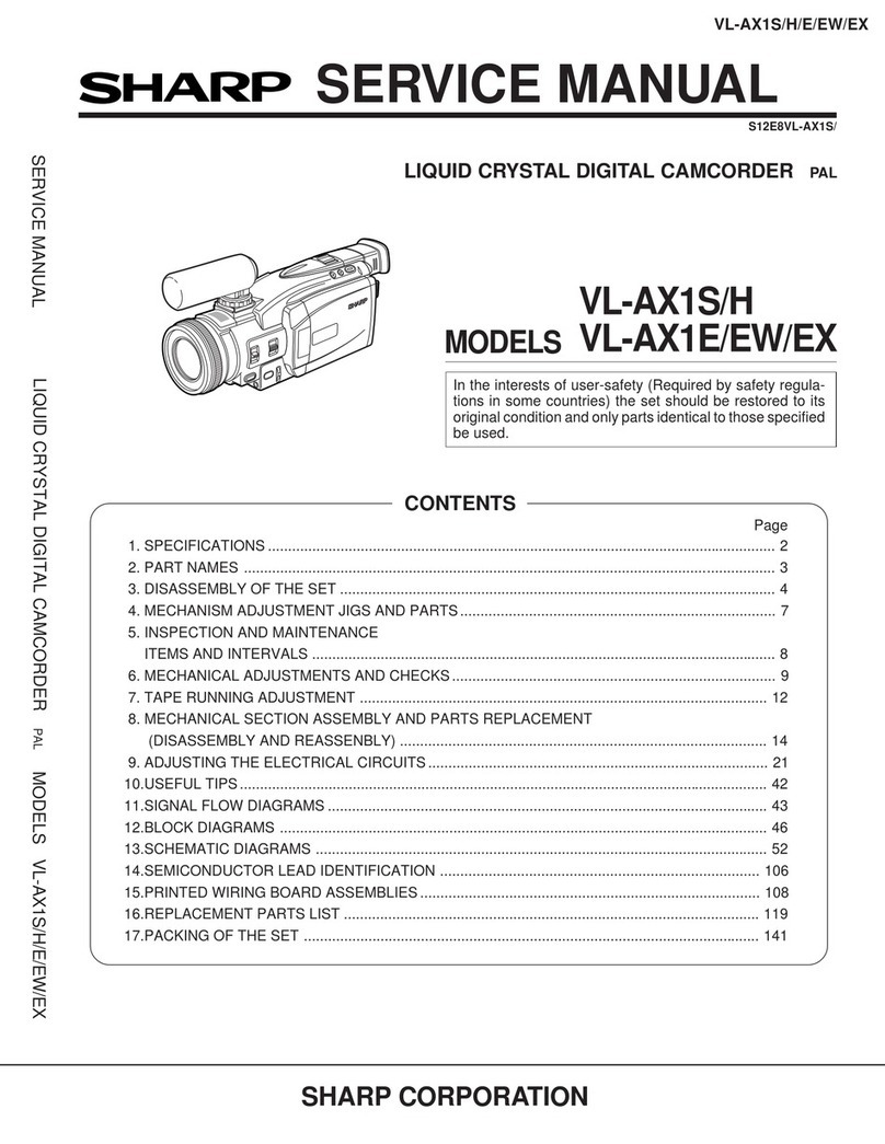 Sharp VL-AX1S/H User manual