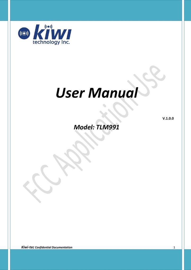 Kiwi TLM991 user manual
