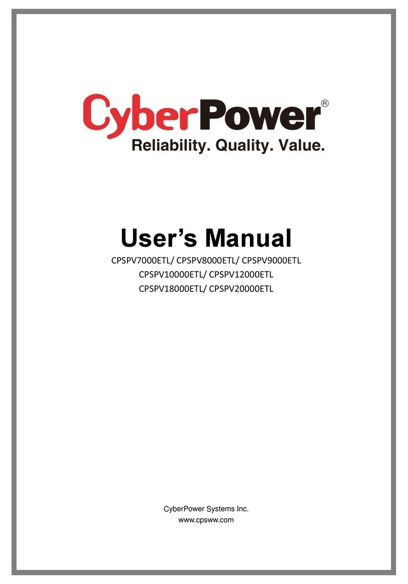 Cyber Power CPSPV7000ETL user manual