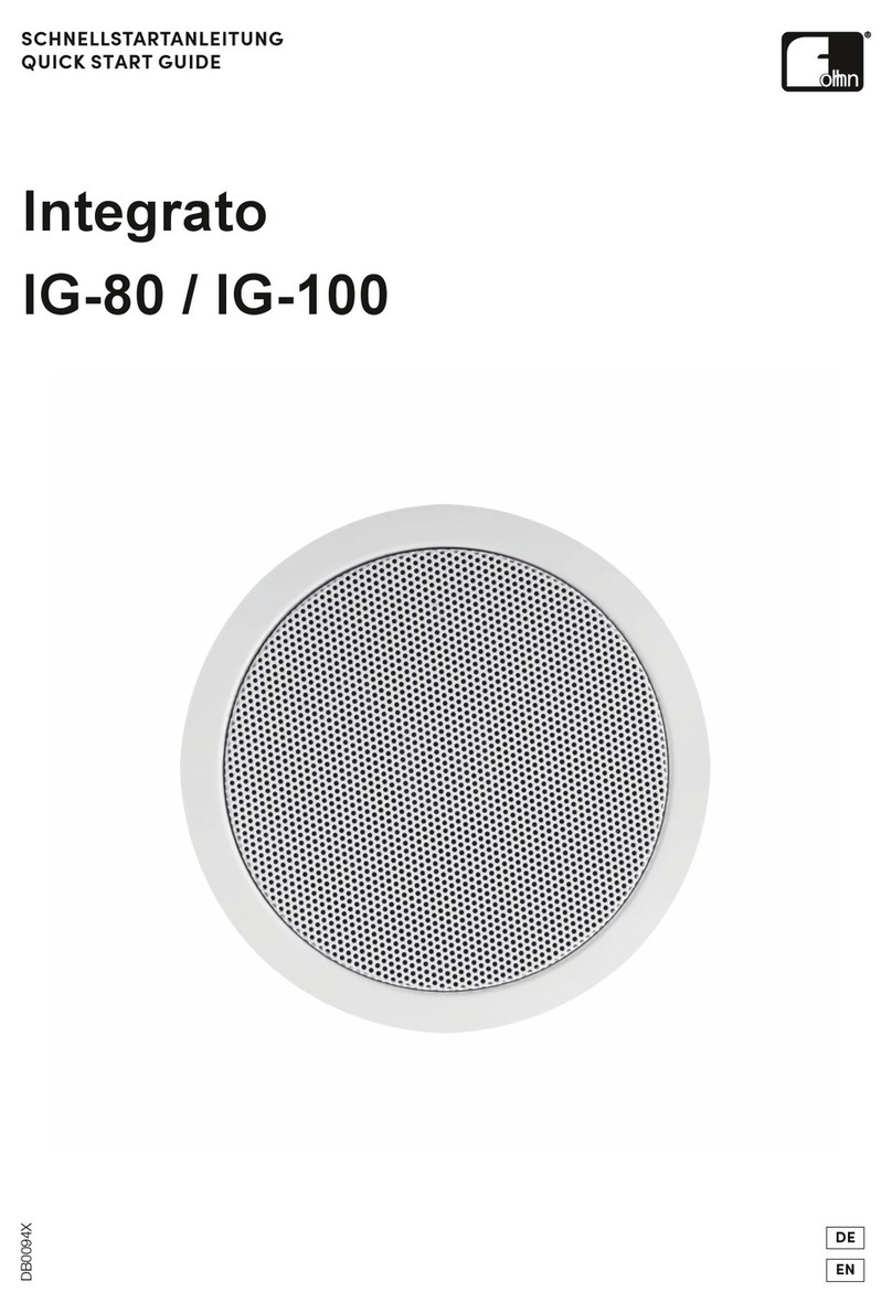 Fohhn INTEGRATO IG-100 User manual