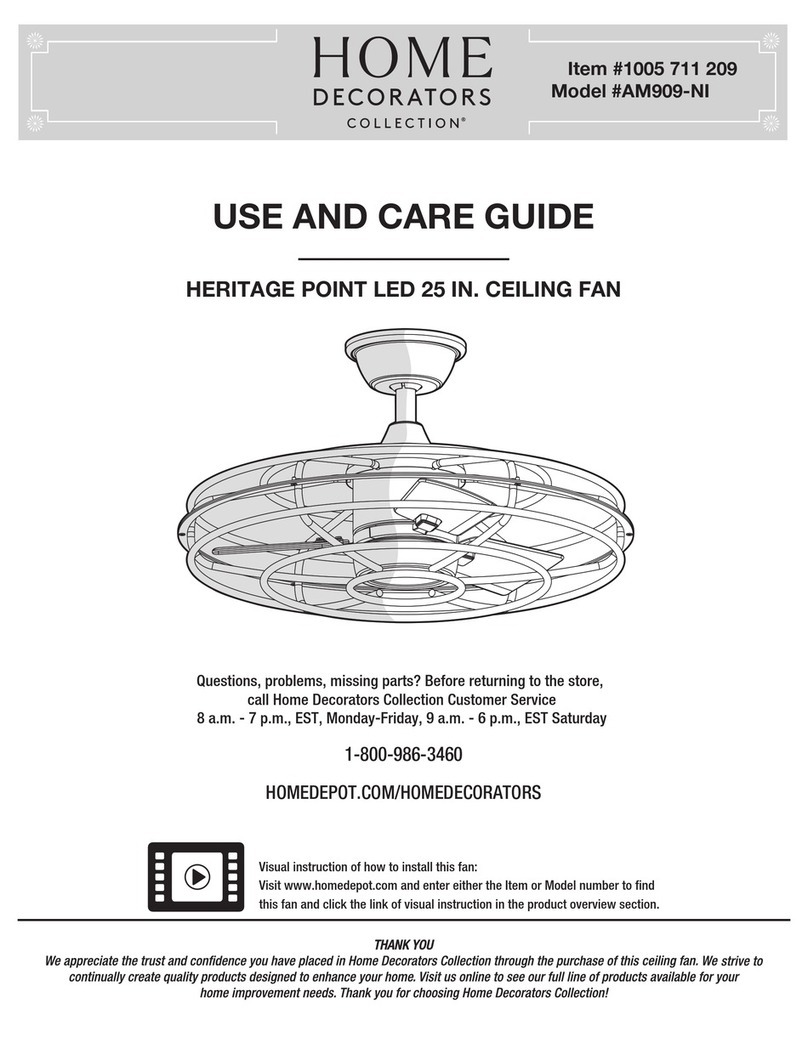 Home Decorators Collection AM909-NI Use and care guide