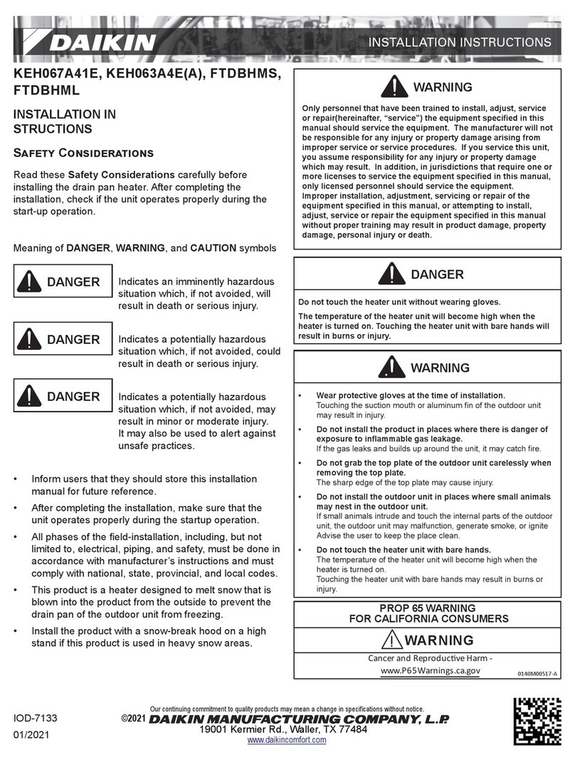 Daikin KEH067A41E User manual
