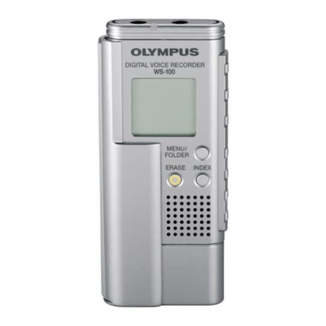 Olympus WS 100 - 64 MB Digital Voice Recorder User manual