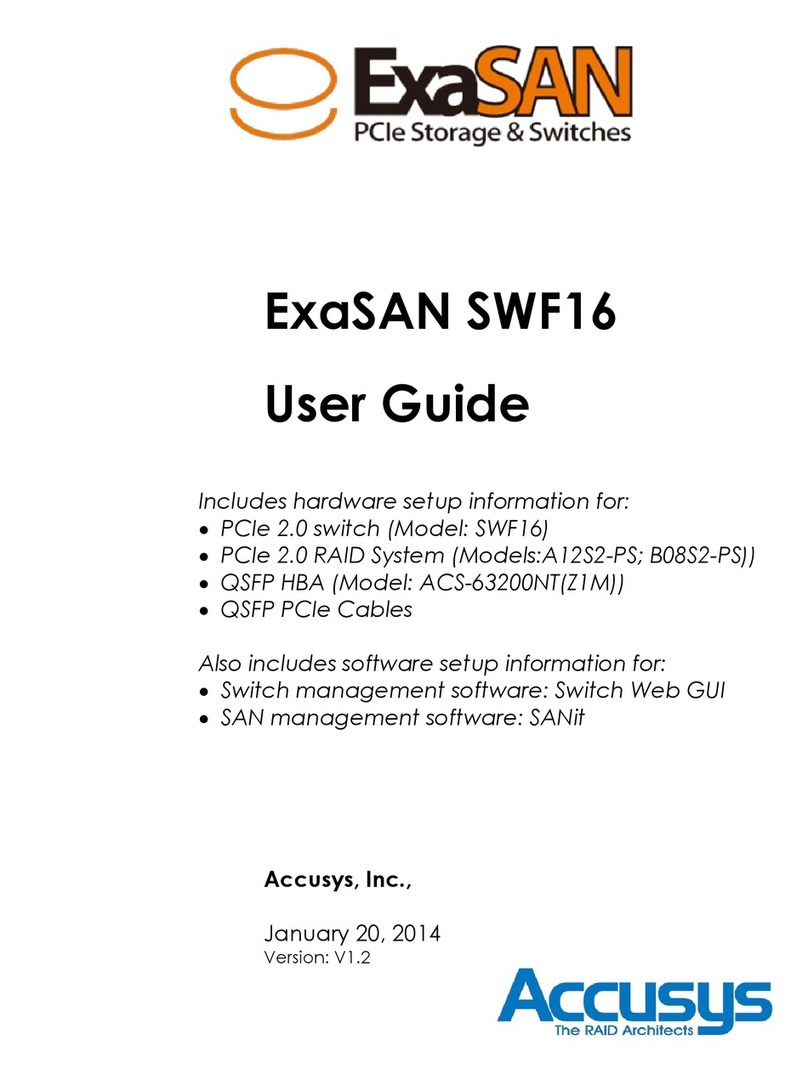 Accusys ExaSAN SWF16 User manual