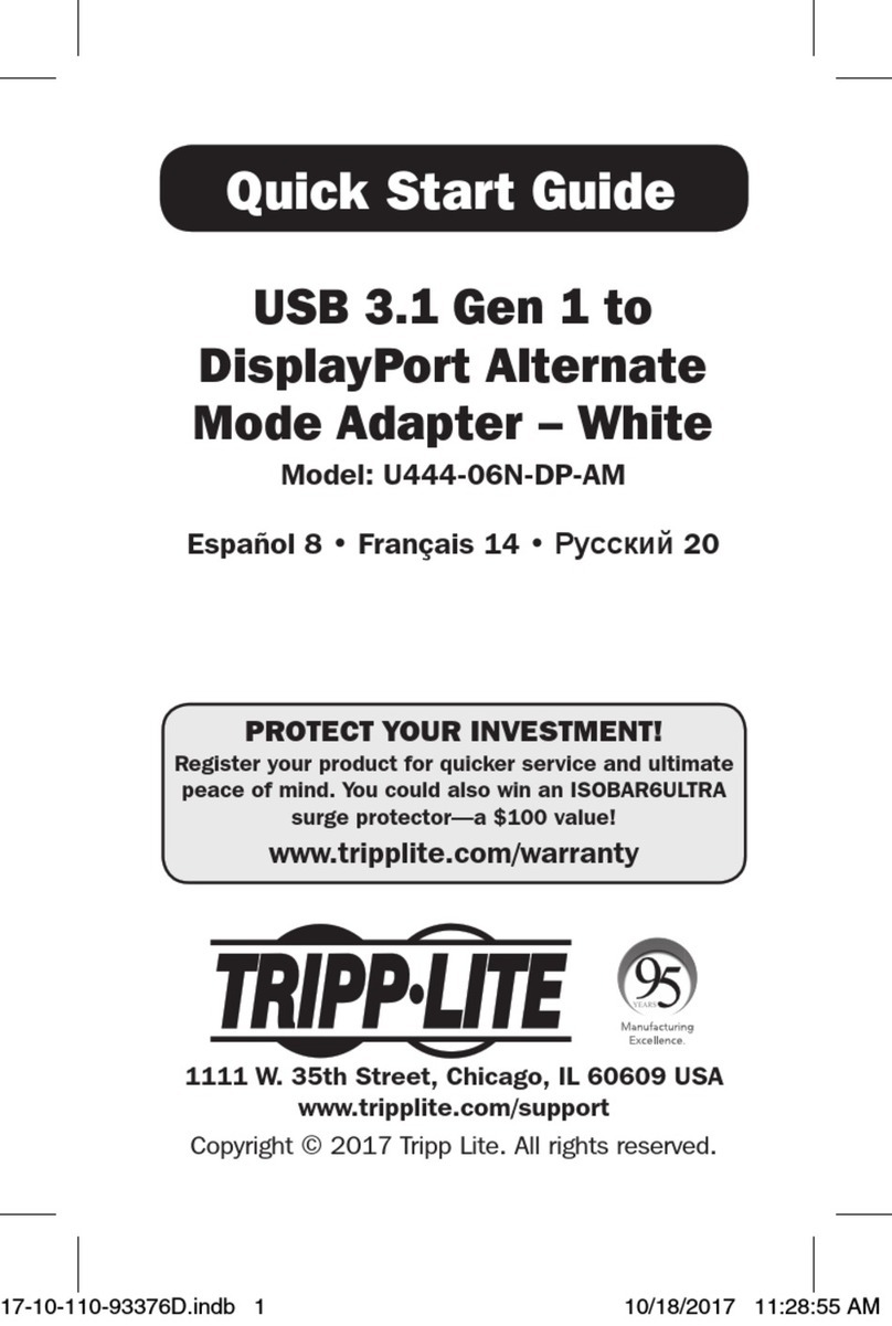 Tripp Lite U444-06N-DP-AM User manual