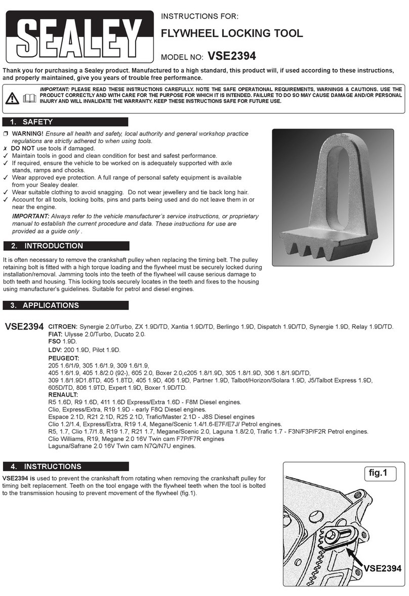Sealey VSE2394 User manual